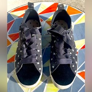 Paul Smith London Musa W Polka Dot Sneakers, Black & White, Size UK 37, Fabric